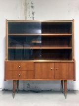 Meuble vitrine vintage pieds compas 1960's