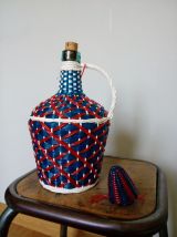 Bouteille scoubidou viresa avec capuchon et anse