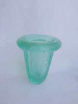 Daum - Vase polylobé à décor givré