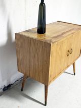 Commode , meuble rangement vintage pieds compas 60's