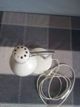 lampe de bureau blanche des années 80 
