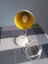 lampe de bureau blanche des années 80 