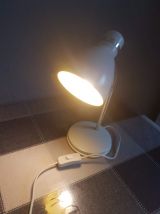 lampe de bureau blanche des années 80 