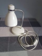 lampe de bureau blanche des années 80 