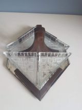 plateau apéritif art déco miroir 