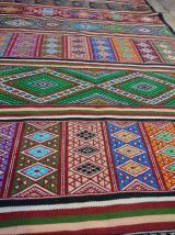 kilim couloir multicolore fait à la main 