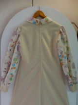 Robe vintage 1970 imprimé fleurs taille 38