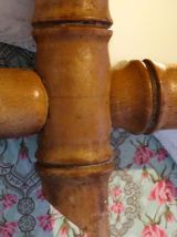 Vintage miroir  barbier 1900 bambou ancien 