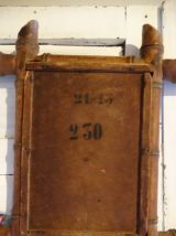 Vintage miroir  barbier 1900 bambou ancien 