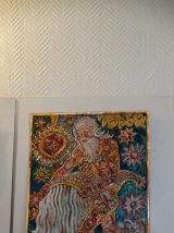 3 gravures contemporain artistique sur aluminium signé M; CA