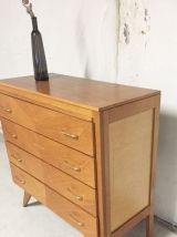 Commode vintage scandinave pieds compas 60's