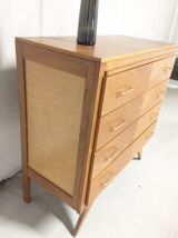 Commode vintage scandinave pieds compas 60's