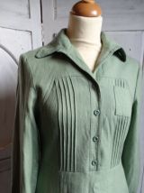Vintage made in France 1960 robe laine style preppy