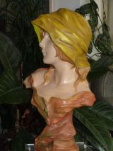 Sculpture plâtre années 1900 signé MORIN