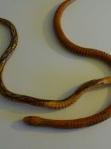Serpents en bois articulés