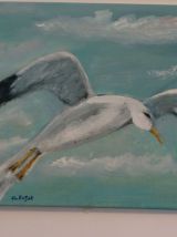 4 peintures huile sur toile 