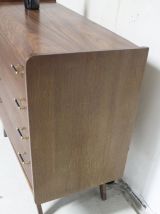 Commode vintage scandinave pieds compas 60's