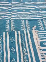 Tapis rouge berbère en pure laine 