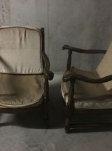 Paire de fauteuils bohèmes