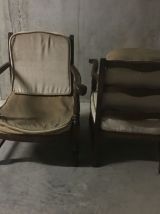 Paire de fauteuils bohèmes