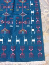 Tapis kilim bleu fait main 150cm*95cm