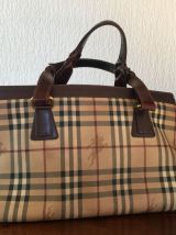 Sac tout cuir Burberry 