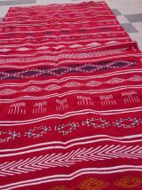 Tapis kilim rouge 280cm*125cm