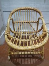 Fauteuil enfant rotin