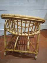 Fauteuil enfant rotin