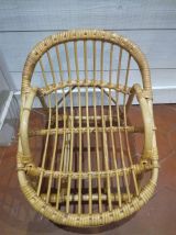 Fauteuil enfant rotin