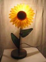 lampe forme fleur vintage