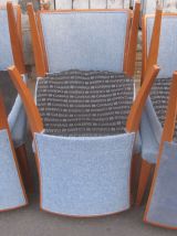 Six chaises de table à manger