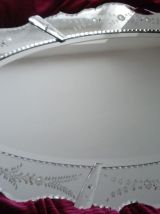 Magnifique miroir vénitien oval 