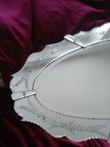 Magnifique miroir vénitien oval 