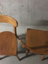 Paire de chaises bistrot Luterma années 60