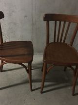 Paire de chaises bistrot Luterma années 50