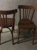 Paire de chaises bistrot Luterma années 50