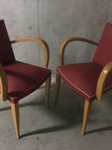 Paire de fauteuils bridge années 50