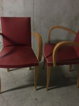 Paire de fauteuils bridge années 50