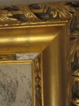 cadre aquarelle pot fleurs