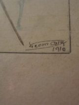 ancien cadre le Vestibule 1910