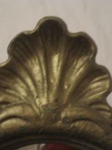 miroir coquille bois doré