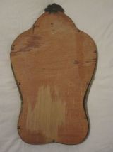 miroir coquille bois doré