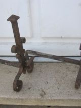 ancienne paire de chenet