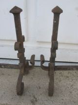 ancienne paire de chenet