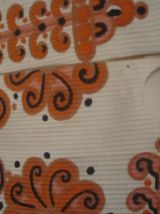 robe a motif vintage 70