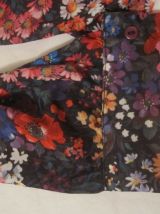 chemise motif fleurs vintage 70