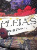 chemise motif fleurs vintage 70