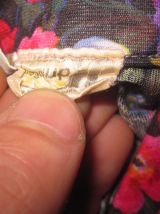 chemise motif fleurs vintage 70