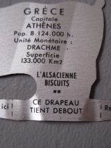 29 ANCIENNES PLAQUES METAL PUBLICITAIRE DRAPEAU L ALSACE